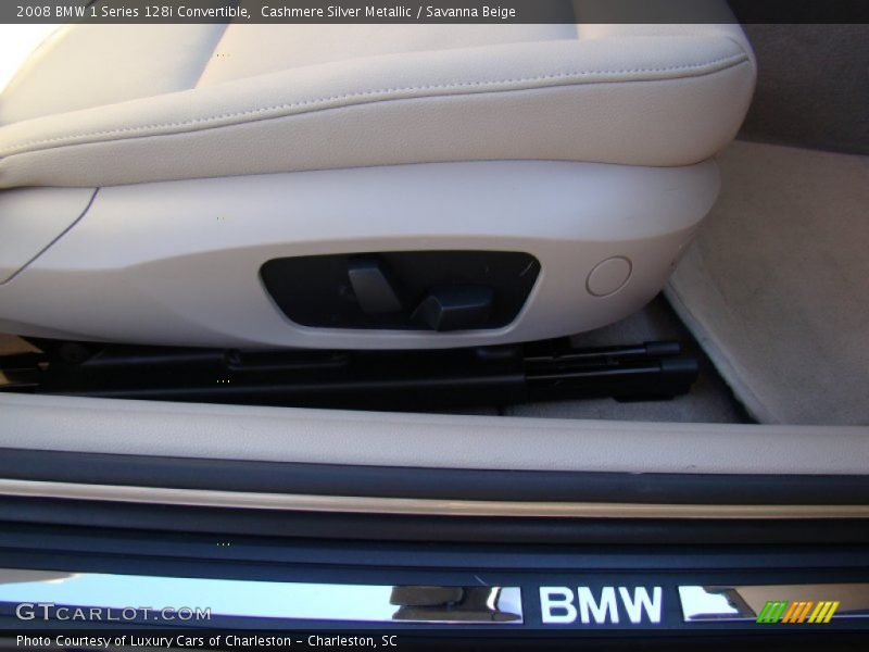 Cashmere Silver Metallic / Savanna Beige 2008 BMW 1 Series 128i Convertible