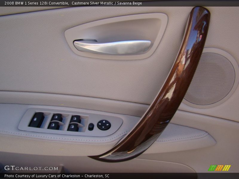 Cashmere Silver Metallic / Savanna Beige 2008 BMW 1 Series 128i Convertible