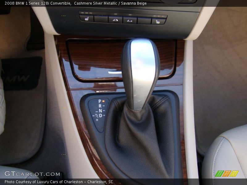 Cashmere Silver Metallic / Savanna Beige 2008 BMW 1 Series 128i Convertible