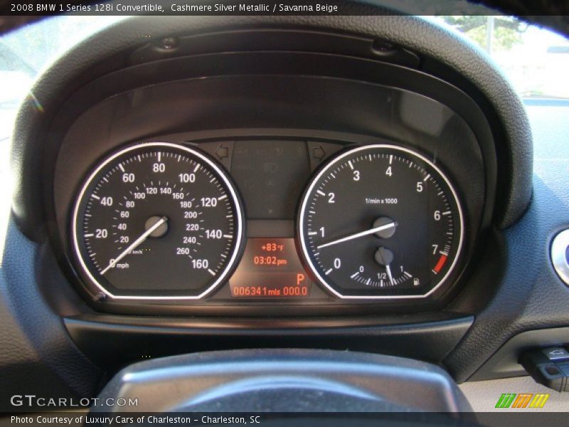  2008 1 Series 128i Convertible 128i Convertible Gauges
