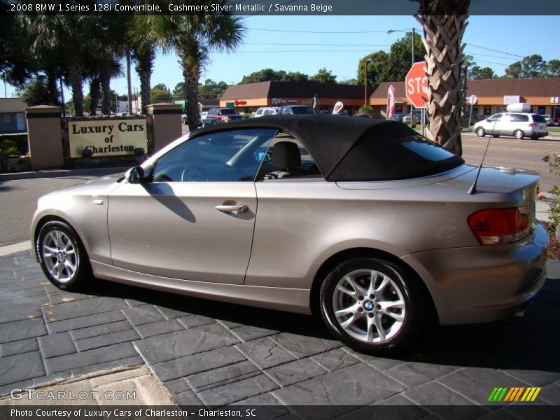 Cashmere Silver Metallic / Savanna Beige 2008 BMW 1 Series 128i Convertible