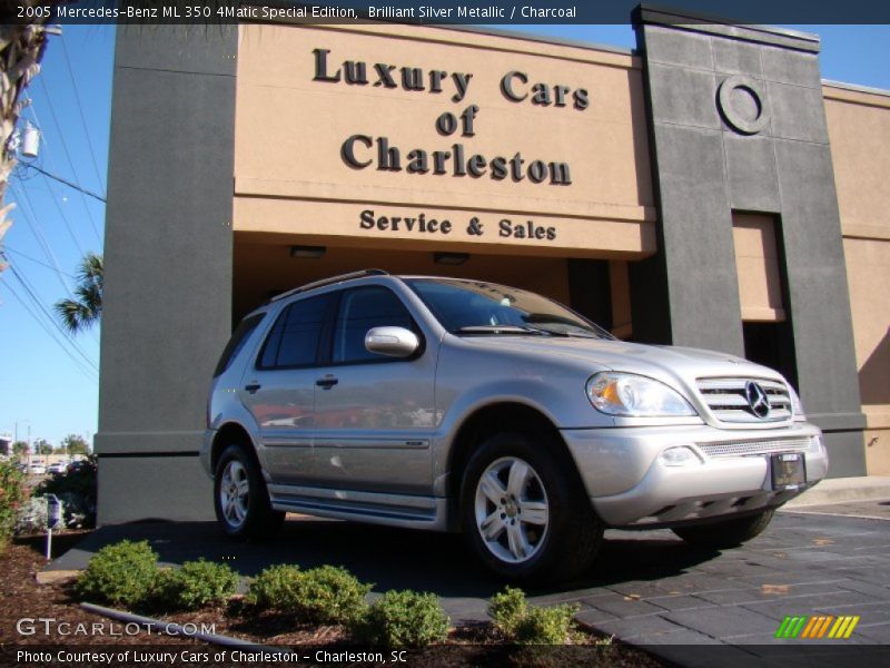 Brilliant Silver Metallic / Charcoal 2005 Mercedes-Benz ML 350 4Matic Special Edition