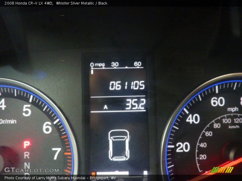 Whistler Silver Metallic / Black 2008 Honda CR-V LX 4WD