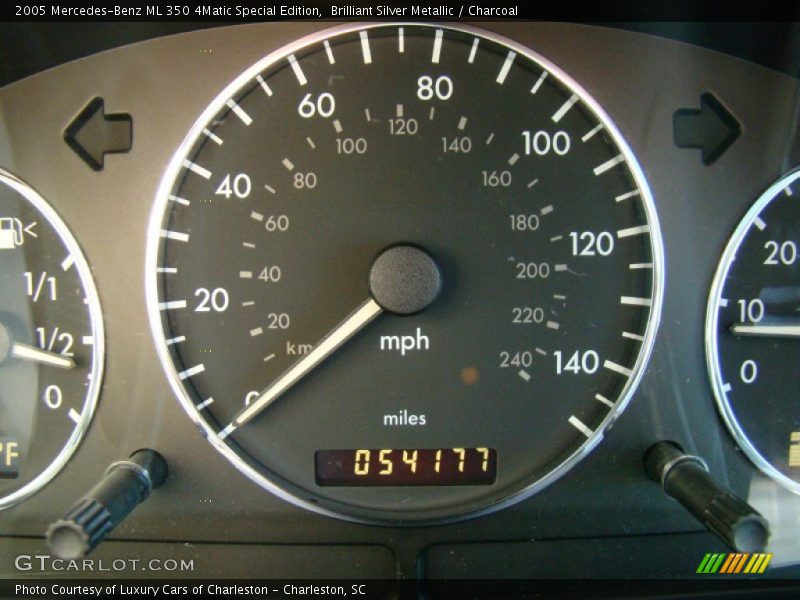 Brilliant Silver Metallic / Charcoal 2005 Mercedes-Benz ML 350 4Matic Special Edition