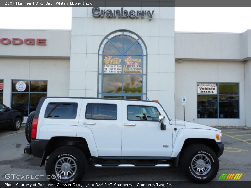 Birch White / Ebony Black 2007 Hummer H3 X
