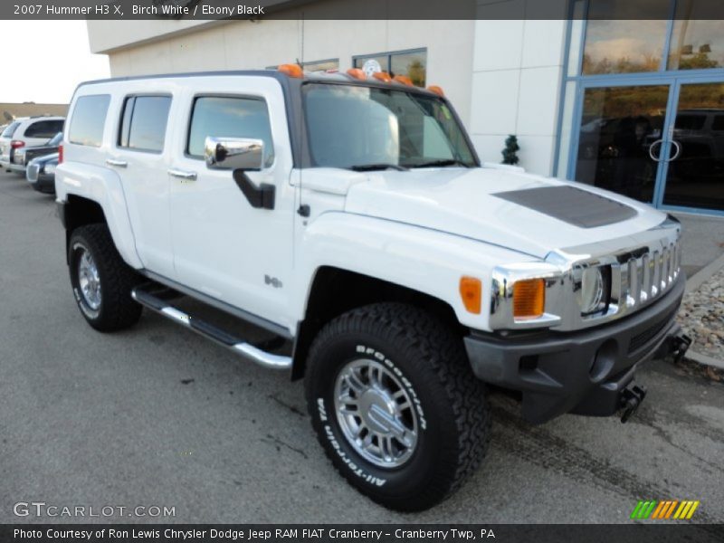Birch White / Ebony Black 2007 Hummer H3 X