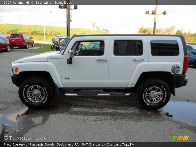 Birch White / Ebony Black 2007 Hummer H3 X