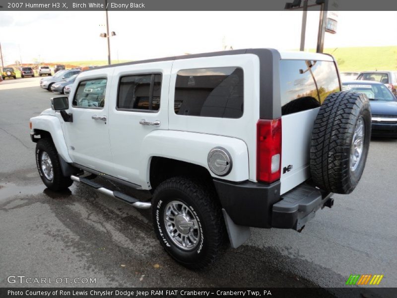 Birch White / Ebony Black 2007 Hummer H3 X