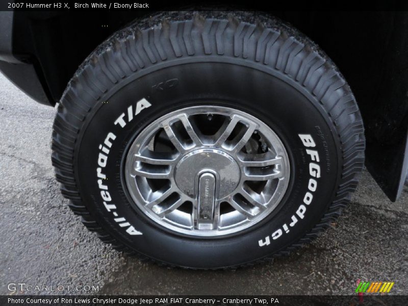 Birch White / Ebony Black 2007 Hummer H3 X