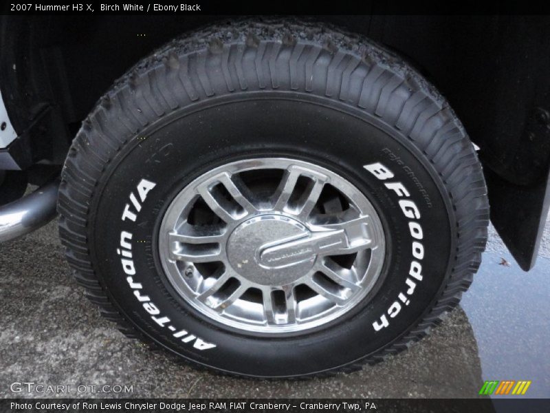 Birch White / Ebony Black 2007 Hummer H3 X