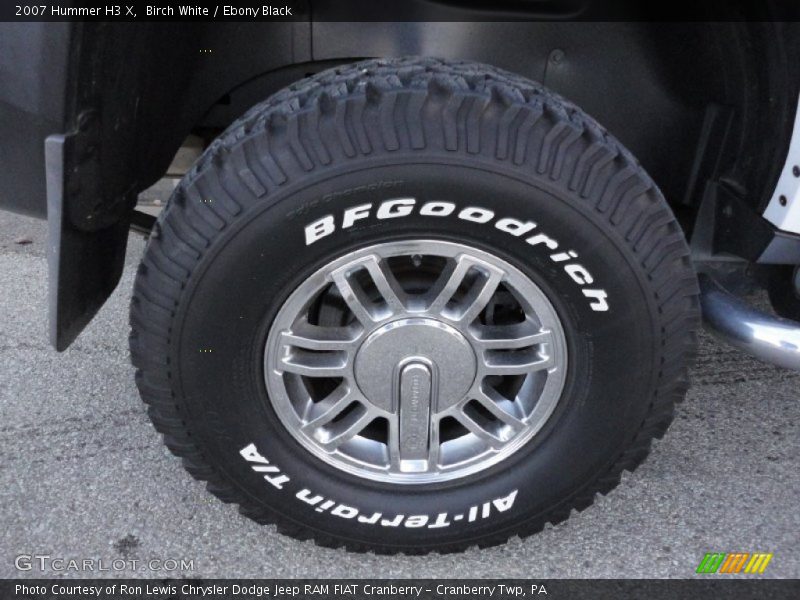 Birch White / Ebony Black 2007 Hummer H3 X
