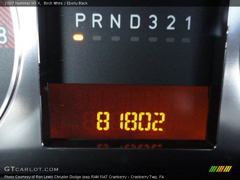 Birch White / Ebony Black 2007 Hummer H3 X