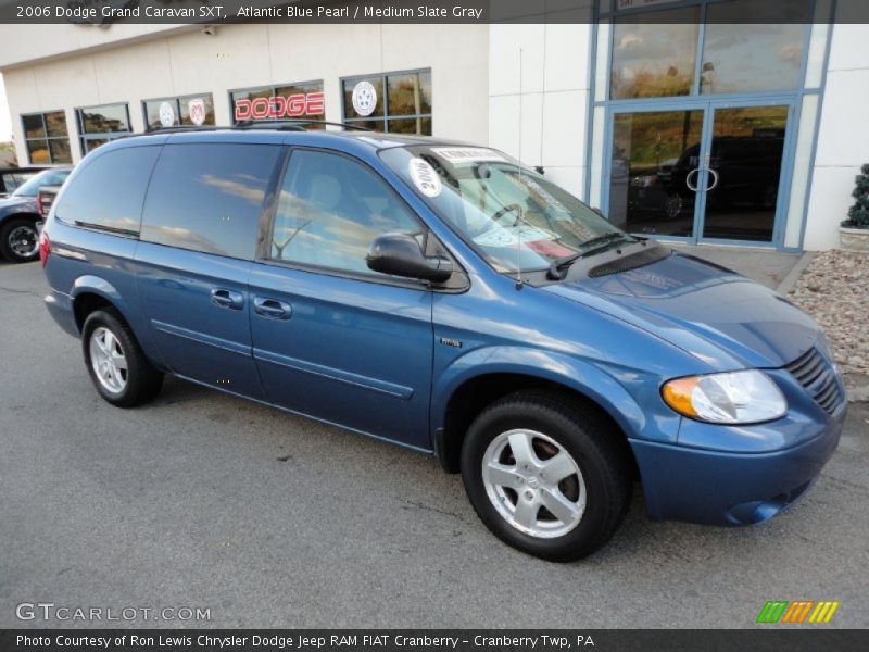Atlantic Blue Pearl / Medium Slate Gray 2006 Dodge Grand Caravan SXT
