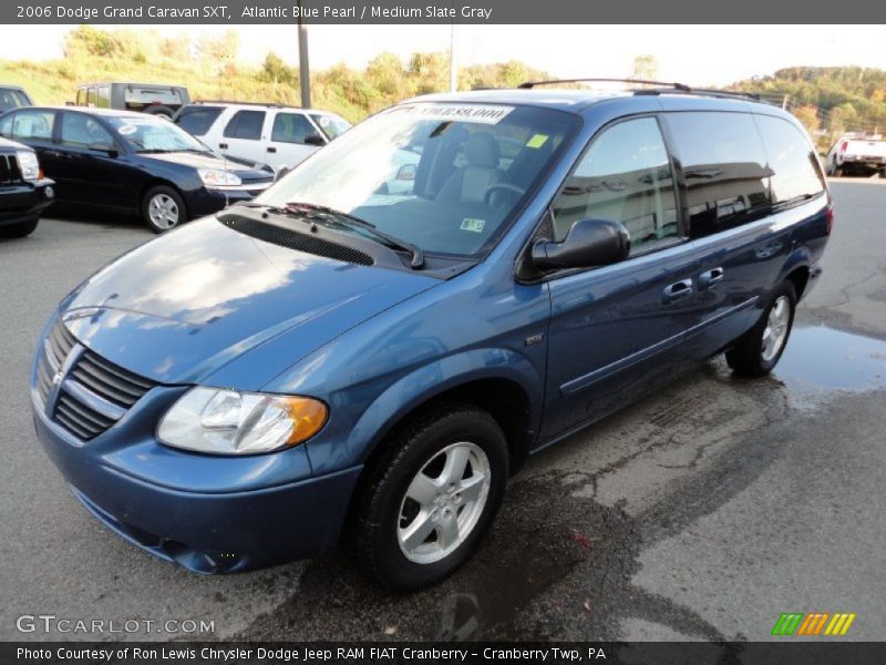 Atlantic Blue Pearl / Medium Slate Gray 2006 Dodge Grand Caravan SXT