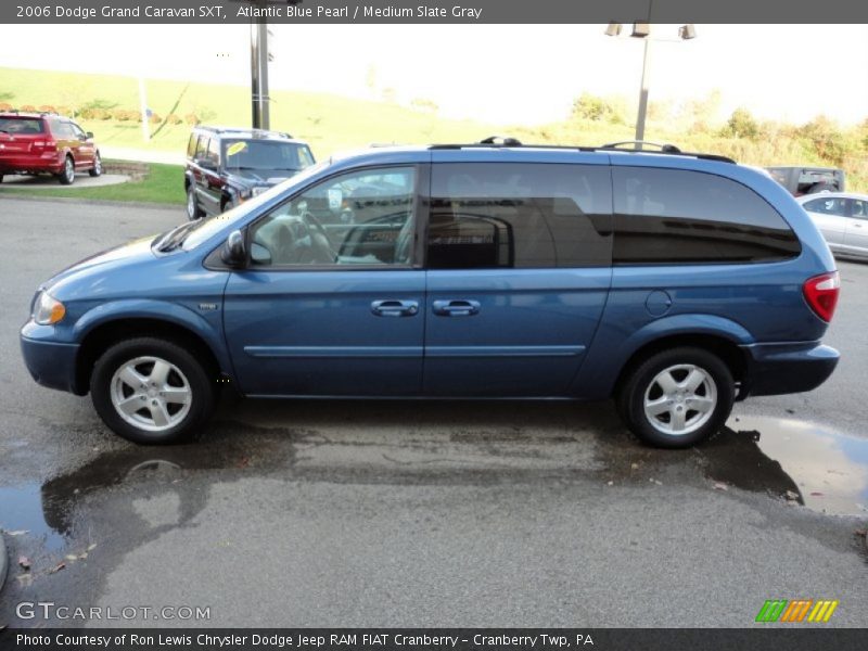 Atlantic Blue Pearl / Medium Slate Gray 2006 Dodge Grand Caravan SXT