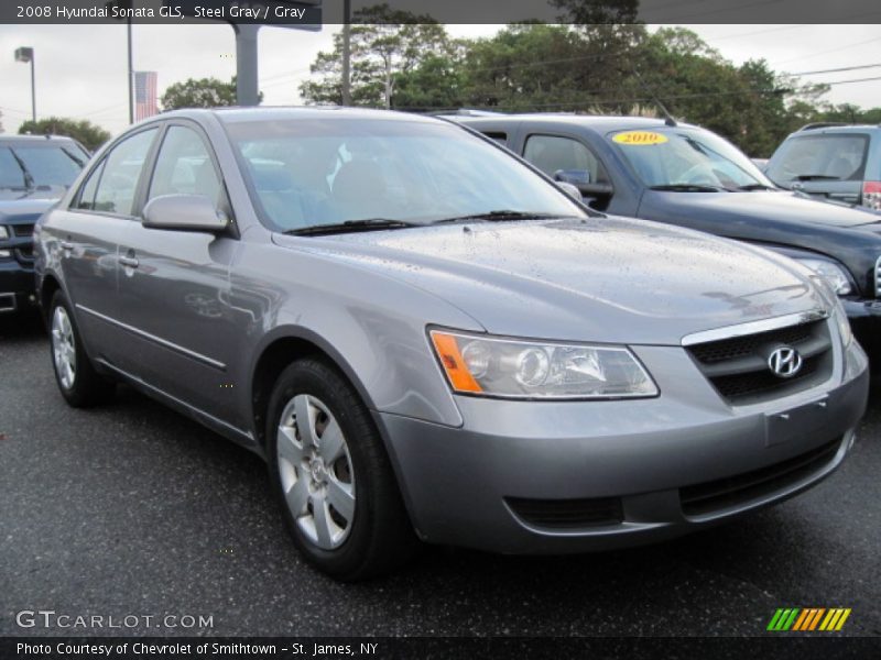 Steel Gray / Gray 2008 Hyundai Sonata GLS