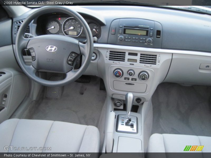 Steel Gray / Gray 2008 Hyundai Sonata GLS