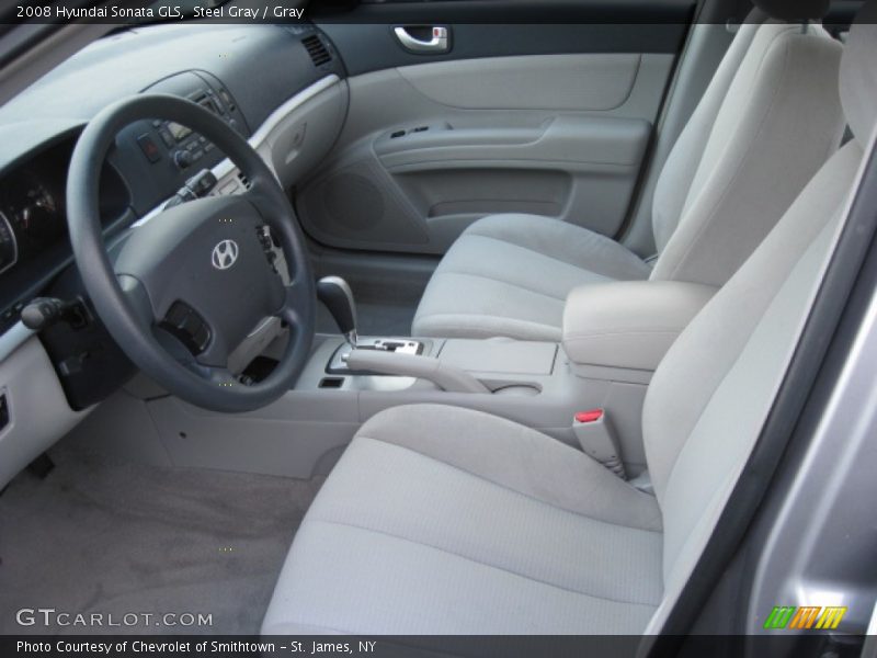 Steel Gray / Gray 2008 Hyundai Sonata GLS