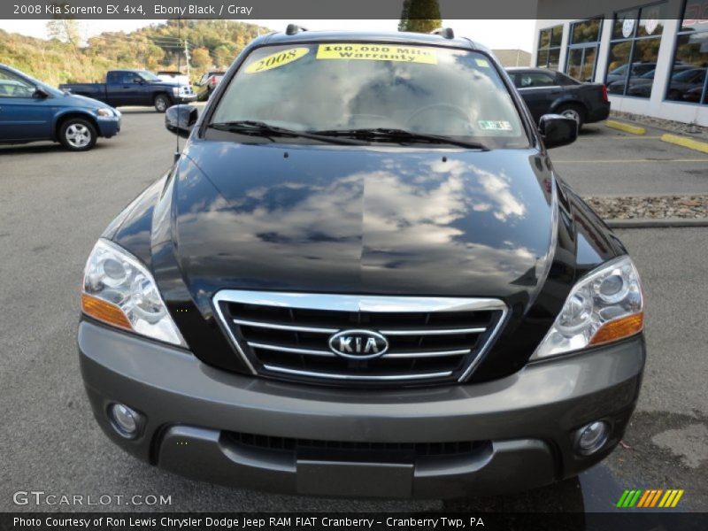 Ebony Black / Gray 2008 Kia Sorento EX 4x4