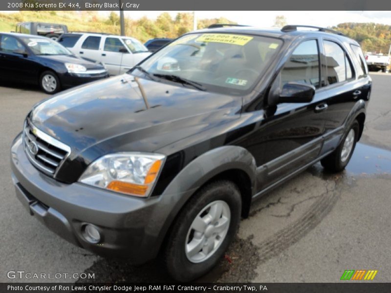 Ebony Black / Gray 2008 Kia Sorento EX 4x4