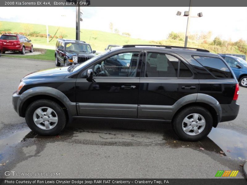 Ebony Black / Gray 2008 Kia Sorento EX 4x4