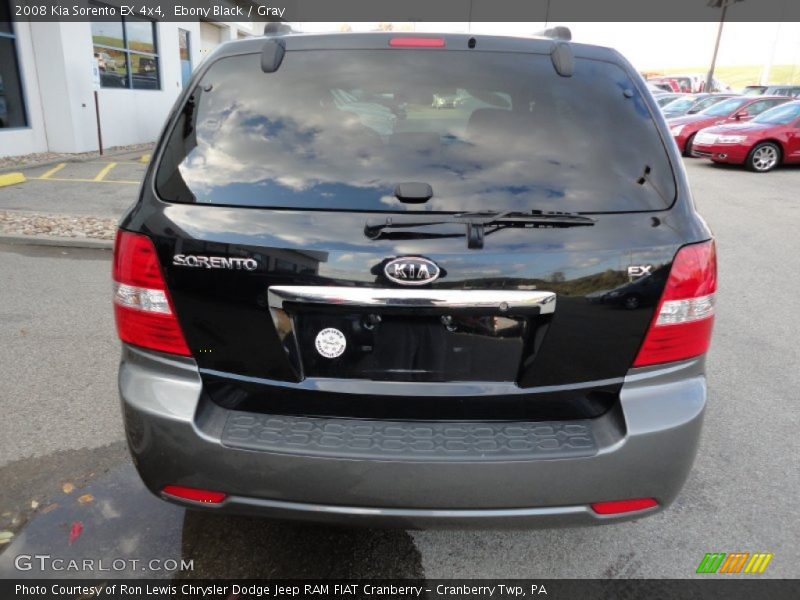 Ebony Black / Gray 2008 Kia Sorento EX 4x4