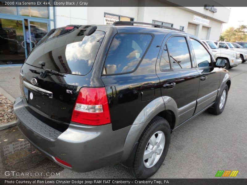 Ebony Black / Gray 2008 Kia Sorento EX 4x4