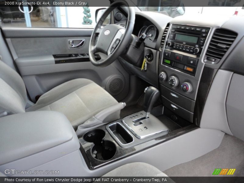 Ebony Black / Gray 2008 Kia Sorento EX 4x4