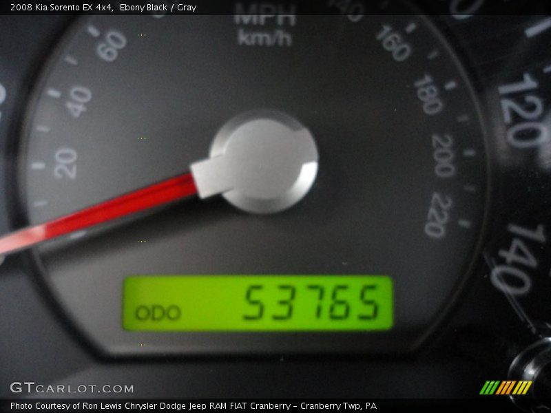 Ebony Black / Gray 2008 Kia Sorento EX 4x4