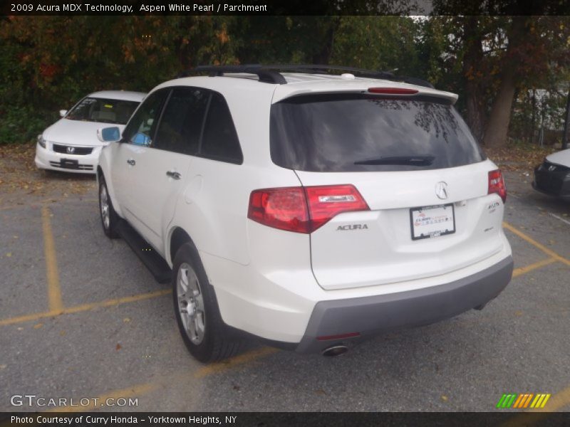 Aspen White Pearl / Parchment 2009 Acura MDX Technology