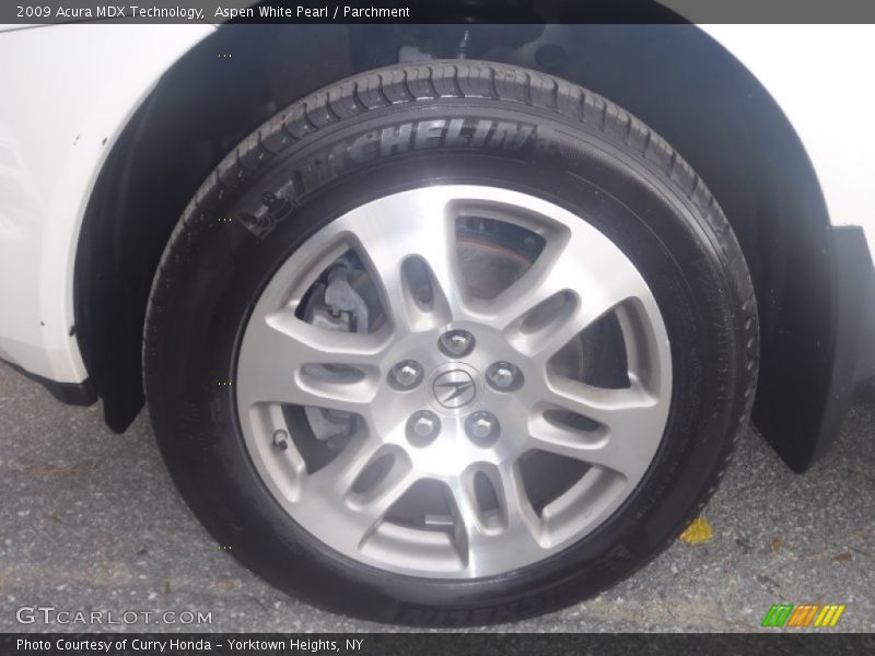 Aspen White Pearl / Parchment 2009 Acura MDX Technology