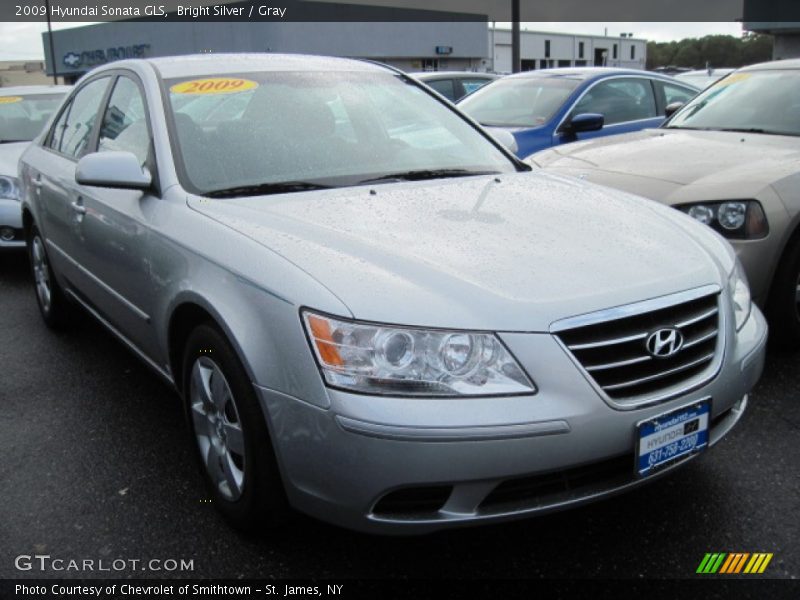 Bright Silver / Gray 2009 Hyundai Sonata GLS