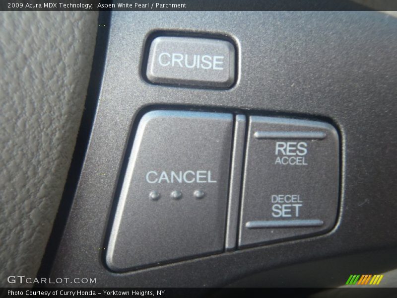 Aspen White Pearl / Parchment 2009 Acura MDX Technology