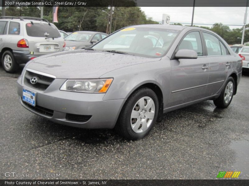 Steel Gray / Gray 2007 Hyundai Sonata GLS