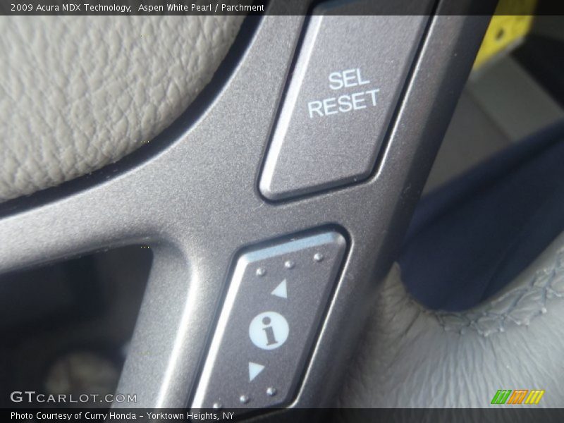 Aspen White Pearl / Parchment 2009 Acura MDX Technology