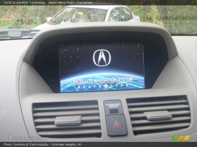 Aspen White Pearl / Parchment 2009 Acura MDX Technology
