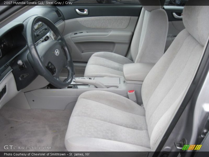 Steel Gray / Gray 2007 Hyundai Sonata GLS