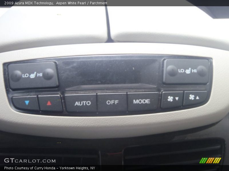 Aspen White Pearl / Parchment 2009 Acura MDX Technology