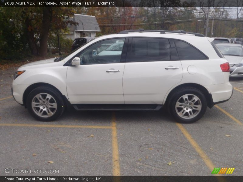 Aspen White Pearl / Parchment 2009 Acura MDX Technology