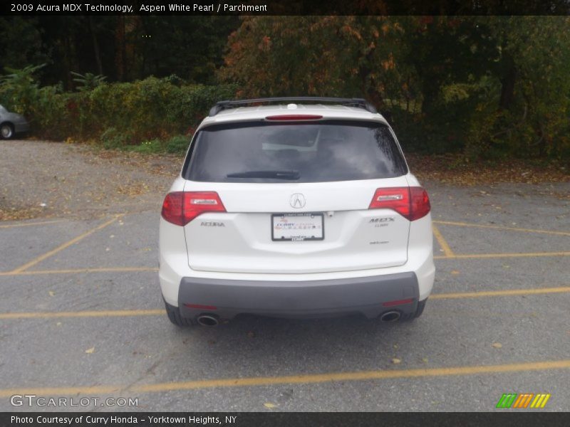 Aspen White Pearl / Parchment 2009 Acura MDX Technology