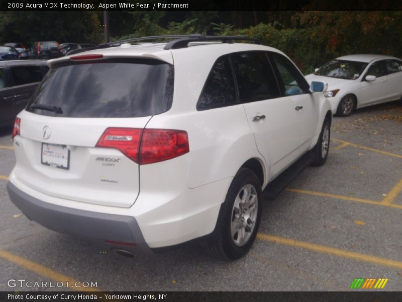 Aspen White Pearl / Parchment 2009 Acura MDX Technology