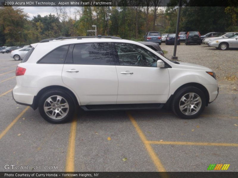Aspen White Pearl / Parchment 2009 Acura MDX Technology