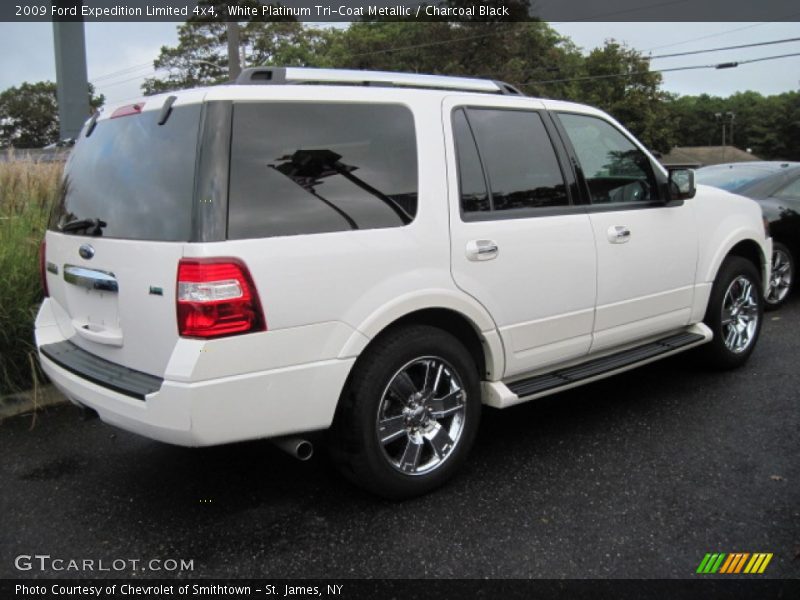 White Platinum Tri-Coat Metallic / Charcoal Black 2009 Ford Expedition Limited 4x4