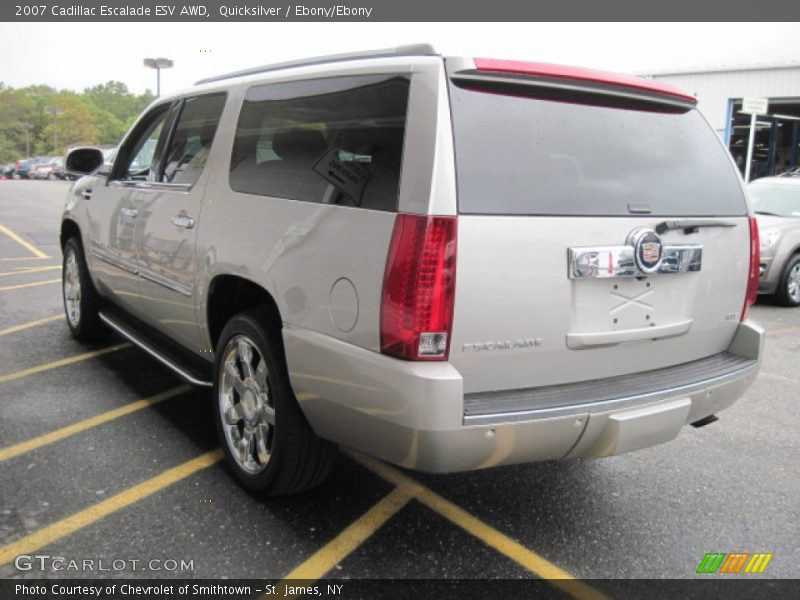Quicksilver / Ebony/Ebony 2007 Cadillac Escalade ESV AWD