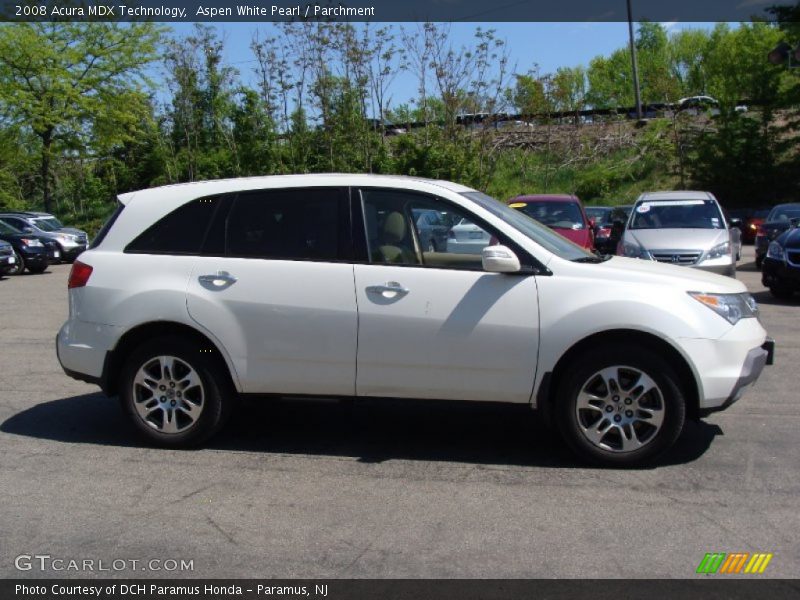 Aspen White Pearl / Parchment 2008 Acura MDX Technology
