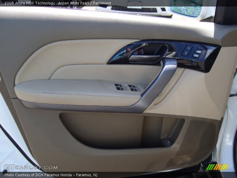 Aspen White Pearl / Parchment 2008 Acura MDX Technology