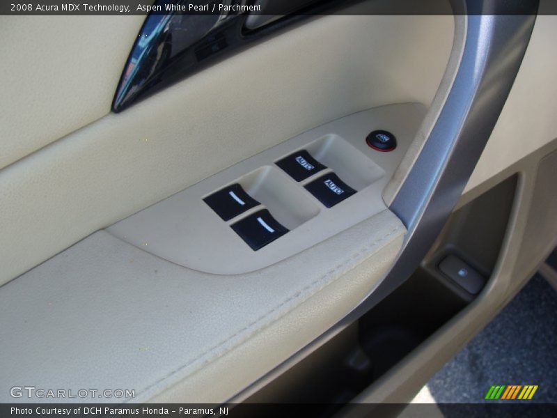 Aspen White Pearl / Parchment 2008 Acura MDX Technology