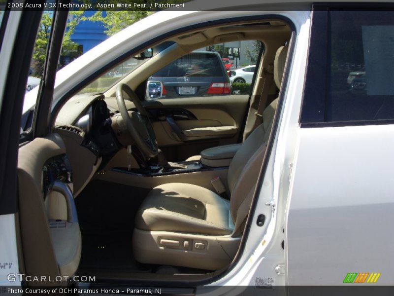 Aspen White Pearl / Parchment 2008 Acura MDX Technology