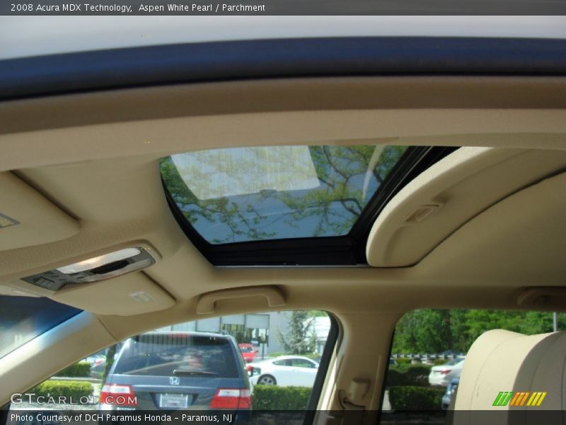 Aspen White Pearl / Parchment 2008 Acura MDX Technology