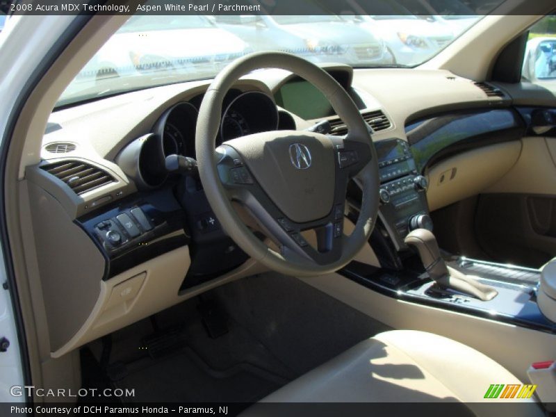 Aspen White Pearl / Parchment 2008 Acura MDX Technology